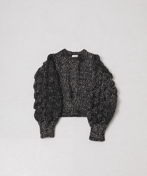 LAATO（ラート）の「lantern long sleeve knit（ニット/セーター・レディース・インク/クリーム・Free）」の2枚目の写真