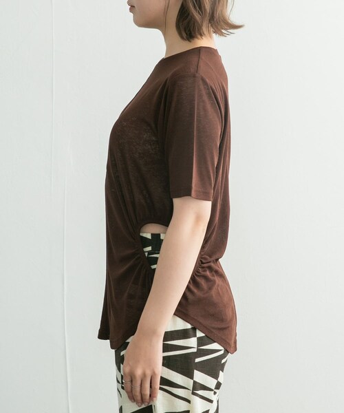 KBF(ケイビーエフ)の「サイドオープンカットソー(Tシャツ/カットソー・レディース・BLUE/L.GREEN/BROWN・one)」の12枚目の写真