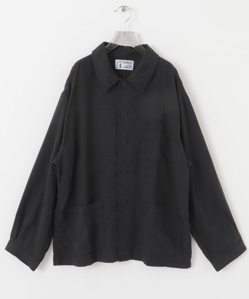 URBAN RESEARCH（アーバンリサーチ）の「『別注』LE VETEMENT ATLANTIQUE×UR　ワークジャケット（カバーオール・メンズ・BLACK/CHARCOAL・M/L）」の11枚目の写真