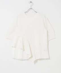 URBAN RESEARCH ROSSO | ELENDEEK　SLIDE FLARE DOCKING CUT AND SEWN(Tシャツ/カットソー)