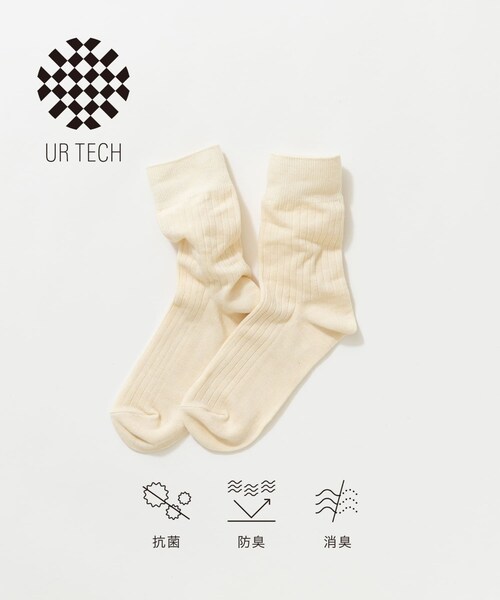 URBAN RESEARCH(アーバンリサーチ)の「『UR TECH』ライトリブソックス(その他アンダーウェア/インナー・レディース・NATURAL/L.KHAKI/PINK・22-24)」の1枚目の写真