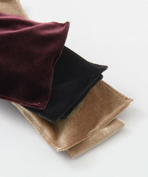 SENSE OF PLACE by URBAN RESEARCH（センスオブプレイスバイアーバンリサーチ）の「ベロアリボンヘアバンド∴（ヘアバンド・レディース・BEIGE/BLACK/WINE・-）」の9枚目の写真