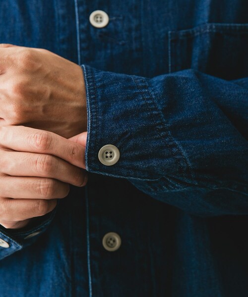 URBAN RESEARCH DOORS（アーバンリサーチドアーズ）の「Denim Chore Jacket（デニムジャケット・メンズ・INDIGO/ONE WASH・M/L/XL）」の4枚目の写真
