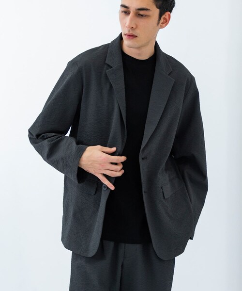 URBAN RESEARCH（アーバンリサーチ）の「『別注』THOUSAND MILE×UR　WASHER CODE JACKET（テーラードジャケット・メンズ・CHARCOAL/BLACK/SLATE BLUE・S/M/L）」の15枚目の写真
