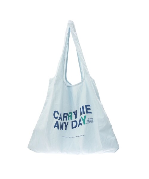 Ungrid（アングリッド）の「カラーロゴエコBAG（エコバッグ/サブバッグ・レディース・アイボリー/オレンジ/イエロー/ブルー・F）」の4枚目の写真