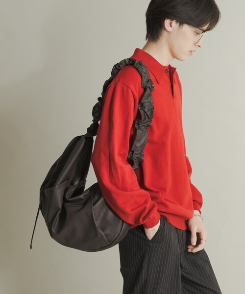 SENSE OF PLACE by URBAN RESEARCH(センスオブプレイスバイアーバンリサーチ)の「コクーンショルダーバッグ(ショルダーバッグ・メンズ・BLACK/BROWN/KHAKI・one)」の13枚目の写真