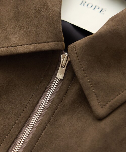 ROPE'（ロペ）の「スエードライクブルゾン（ブルゾン・レディース・ダークブラウン・F）」の21枚目の写真