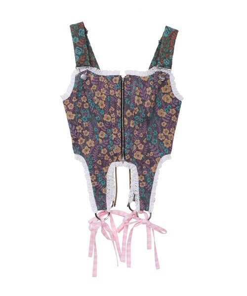 PAMEO POSE(パメオポーズ)の「Chameleon Corset Mix(その他トップス・レディース・パープル/ベージュ・F)」の1枚目の写真