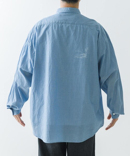 URBAN RESEARCH（アーバンリサーチ）の「PORTER CLASSIC　ROLL UP CHAMBRAY SHIRTS（シャツ/ブラウス・メンズ・BLU・XL/XXL/XXXL）」の5枚目の写真