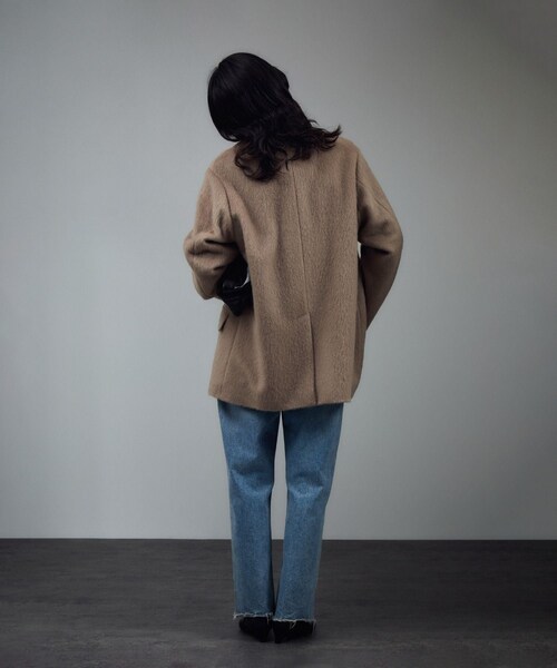 ADAM ET ROPE'（アダムエロペ）の「【J'aDoRe・店舗限定】【クチュール ド アダム】別注 Cottage Coat/コテージコート（チェスターコート・レディース・キャメル系・36/38）」の15枚目の写真