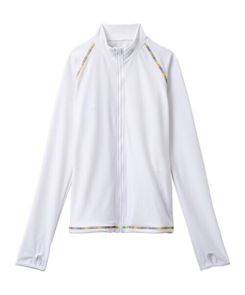 nissen（ニッセン）の「スタンドカラーラッシュガード（指穴付）（ラッシュガード・メンズ・ホワイト/ミント/ブラック/ネイビー/ベビーピンク/ブルー・S/M/L/LL/3L/4L/5L/6L/8L/10L）」の15枚目の写真