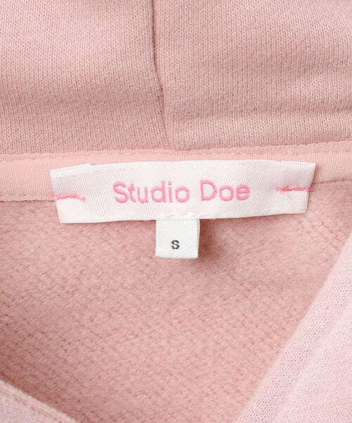 URBAN RESEARCH（アーバンリサーチ）の「Studio Doe　FLEECE CROPPED HOODIE（パーカー・レディース・PINK・S）」の9枚目の写真