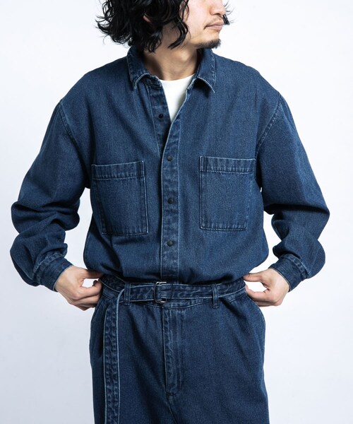 EKAL（エカル）の「デニムジャンプスーツ（つなぎ/オールインワン・メンズ・ブルー・One）」の7枚目の写真