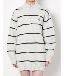 EVRIS | SUNNYハーフジップニットトップス(ニット/セーター)