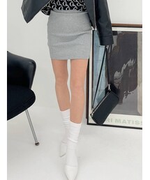 GYDA | テレコタイトスカートライクショートパンツ(スカート)