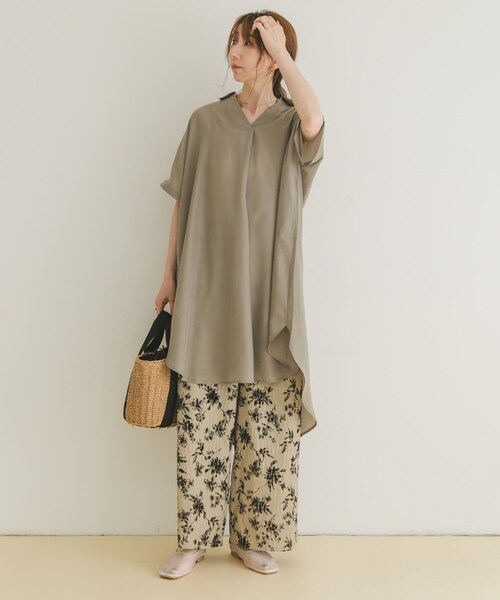 ITEMS URBANRESEARCH（アイテムズ アーバンリサーチ）の「スキッパーフレンチチュニック（チュニック・レディース・NVY/KHK/WHT/MNT・FREE）」の21枚目の写真