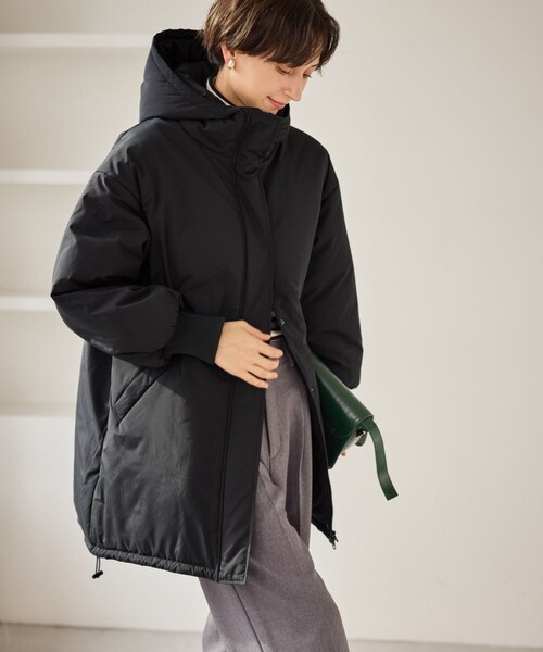 ROPE' PICNIC（ロペピクニック）の「中綿モンスターコート（ダウンジャケット/コート・レディース・ブラック/キナリ・F）」の12枚目の写真