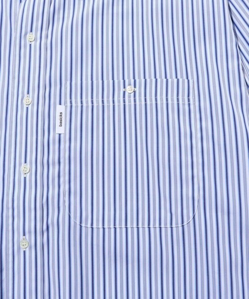 ADAM ET ROPE'(アダムエロペ)の「【BASICKS/ベイシックス】2way Thomas Mason Shirt(シャツ/ブラウス・メンズ・ブルー系/サックス・S)」の10枚目の写真