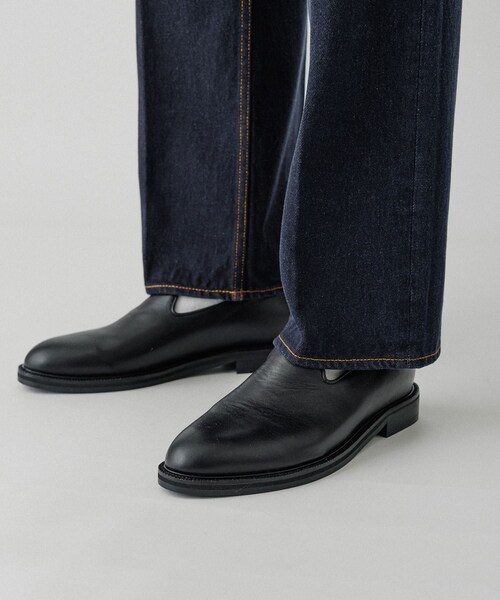 ADAM ET ROPE'(アダムエロペ)の「13oz デニムストレートスラックス / ADAM ET ROPE' JEANS(デニムパンツ・メンズ・ブラック系/ネイビー・L/M/S/XL)」の18枚目の写真
