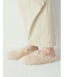 ボアフラットシューズ