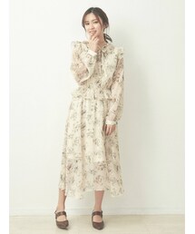 dazzlin | ラテフラワーマキシワンピース(ワンピース)