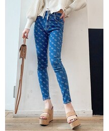 GYDA | H/W LASER GG PATTERNスキニーデニムパンツ(デニムパンツ)