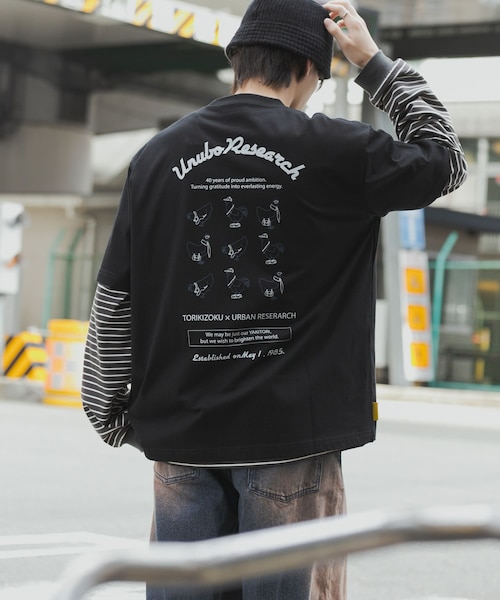 URBAN RESEARCH（アーバンリサーチ）の「鳥貴族×UR　UnuboResearch SHORT-SLEEVE T-SHIRTS A（Tシャツ/カットソー・メンズ・WHITE/OATMEAL/CHARCOAL/BLACK/MOCHA・M/L/XL）」の2枚目の写真