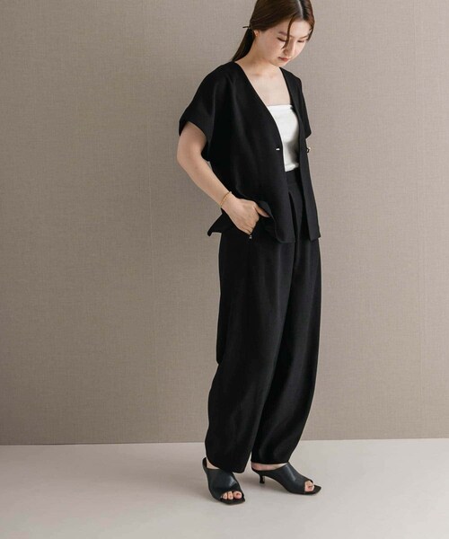 URBAN RESEARCH ROSSO（アーバンリサーチロッソ）の「カーブパンツ（その他パンツ・レディース・BLACK/GREIGE・36/38）」の8枚目の写真