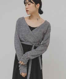 KBF | カシュクールコンパクトニット(ニット/セーター)