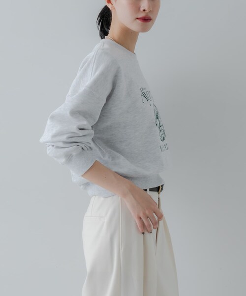 URBAN RESEARCH(アーバンリサーチ)の「『別注』WAVEUNION×URBAN RESEARCH SWEAT SHIRTS(スウェット・レディース・H GRAY/OATMEAL/NAVY・One)」の6枚目の写真