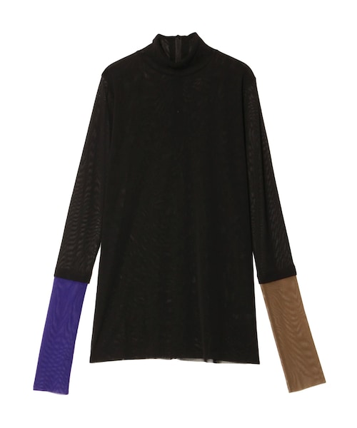 UN3D.（アンスリード）の「HALF BI-COLOR SLEEVE TULLE TOP（その他