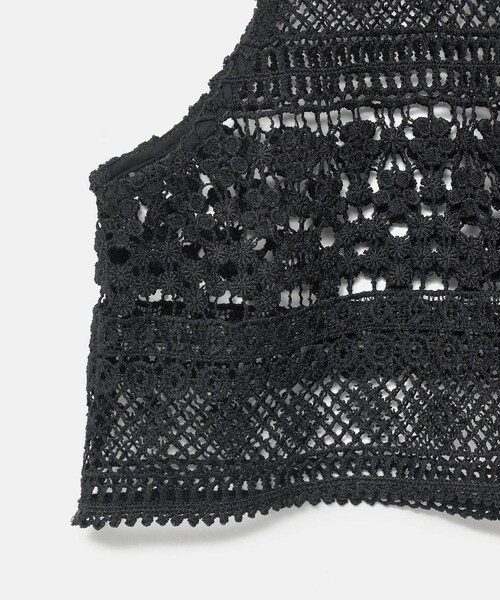 ROPE' PICNIC（ロペピクニック）の「【KIDS/キッズ】フロントボタンレースジレベスト/リンクコーデ（ベスト・キッズ・ブラック/ホワイト・L/M/S）」の19枚目の写真