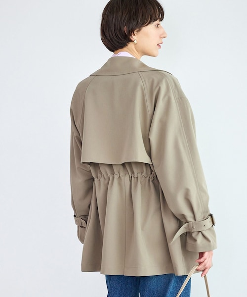 ROPE' PICNIC(ロペピクニック)の「ミドル丈トレンチコート/撥水・花粉ガード(トレンチコート・レディース・ベージュ/カーキ/ネイビー・F)」の20枚目の写真