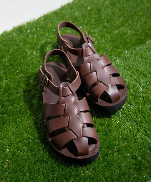 URBAN RESEARCH Sonny Label（アーバンリサーチサニーレーベル）の「Organic Handloom　GURKHA（サンダル・メンズ・ダークブラウン・26/27/28）」の2枚目の写真