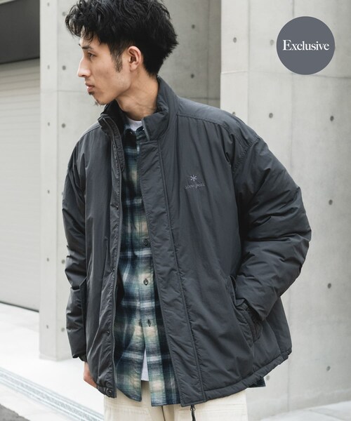 URBAN RESEARCH DOORS(アーバンリサーチドアーズ)の「『別注』Snow Peak Apparel×DOORS N/T Insulation Jacket(テーラードジャケット・メンズ・BLACK/CHACOAL/BROWN・M/L/XL)」の2枚目の写真