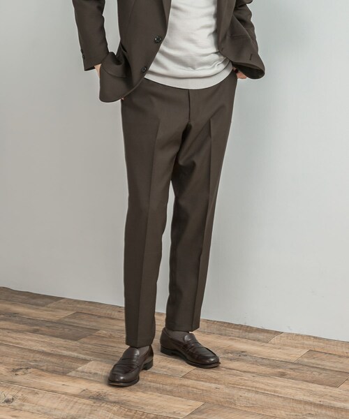 URBAN RESEARCH DOORS(アーバンリサーチドアーズ)の「LIFE STYLE TAILOR ウールライクツイルコンフォータブルパンツ(スラックス・メンズ・NAVY/OLV BROWN/BLUE GRAY・S/M/L/XL)」の17枚目の写真