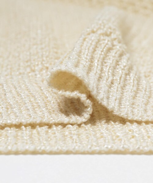 URBAN RESEARCH DOORS(アーバンリサーチドアーズ)の「FORK&SPOON ペーパーメッシュニットベスト(ベスト・レディース・BLACK/IVORY・1)」の13枚目の写真