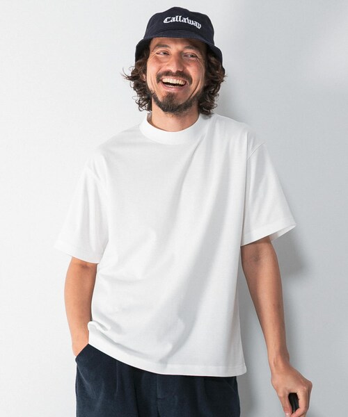 URBAN RESEARCH Sonny Label（アーバンリサーチサニーレーベル）の「OOPS×RYUAMBE　コラボモックネックTシャツ（Tシャツ/カットソー・メンズ・OFF/GREEN/DARK NAVY・M/L/XL）」の6枚目の写真