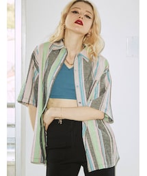 jouetie | マルチストライプパターンシャツ(シャツ/ブラウス)