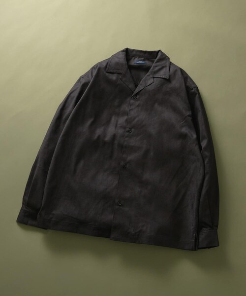 ITEMS URBANRESEARCH（アイテムズ アーバンリサーチ）の「FS Open Collar Shirts（シャツ/ブラウス・メンズ・BRN/BLK・M/L）」の3枚目の写真