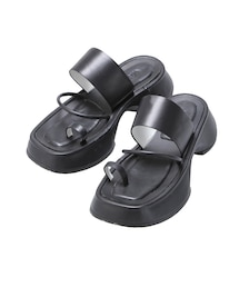 UN3D. | WIDE SOLE FLAT SANDAL(サンダル)