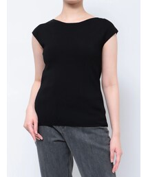 LAGUNAMOON | ミニマルボートネックニットプルオーバー(ニット/セーター)