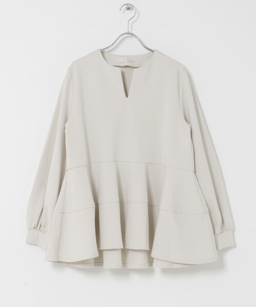 URBAN RESEARCH ROSSO（アーバンリサーチロッソ）の「F by ROSSO　ペプラムカットプルオーバー（Tシャツ/カットソー・レディース・ECRU/BLACK・FREE）」の16枚目の写真