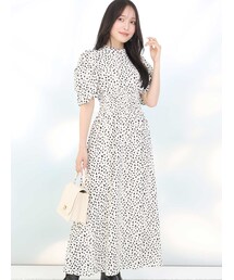 MERCURYDUO | 2WAYウエストシャーリングプリントワンピース(ワンピース)