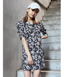 EMODA | シャツカラーフレアワンピース(ワンピース)