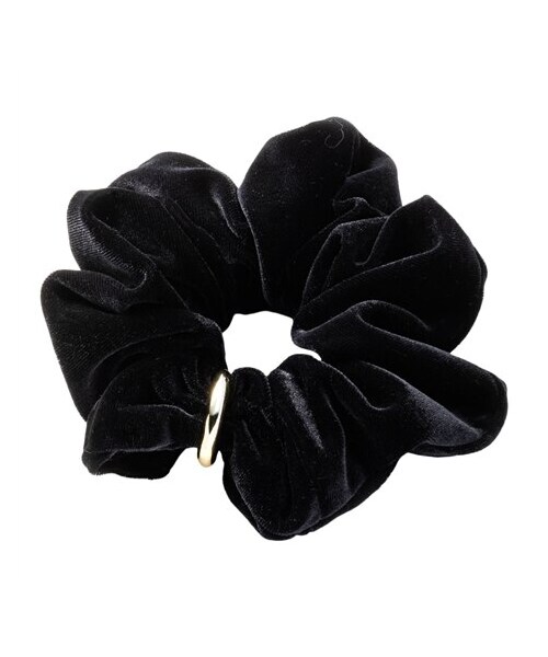 nissen（ニッセン）の「【Creamdot.】チェーン/フープメタルが煌くボリュームベロアシュシュ（その他ヘアアクセサリー・メンズ・A:ブラック/A:チャコール/A:グレー/A:モカ/B:ブラック/B:チャコール/B:グレー/B:モカ・ワンサイズ）」の9枚目の写真