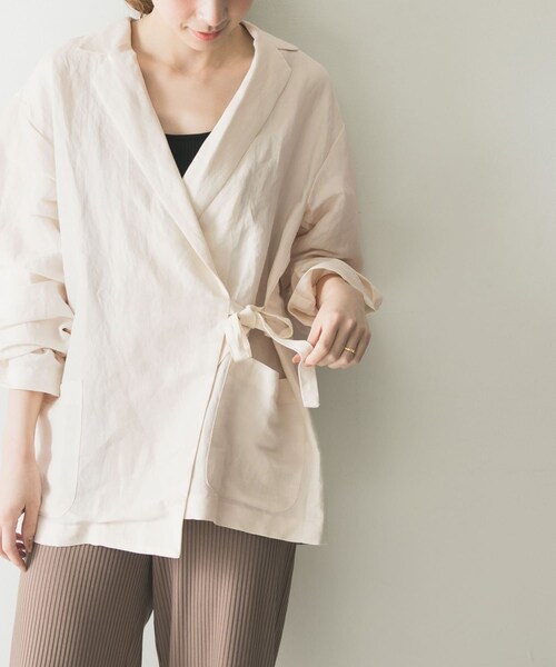 サイドリボンテーラードジャケット