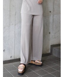 MURUA | シャイニープリーツパンツ(スウェットパンツ)