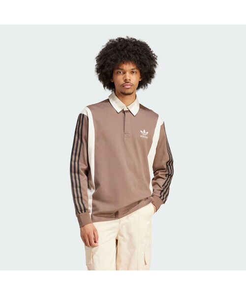 adidas（アディダス）の「ラグビーシャツ（トップス・メンズ・ブラウン/カレッジグリーン/アースストレータ/グリーン・J/2XS/2XS/XS/S/M/L/J/XL/2XL/3XL/XL/4XL/5XL/6XL/J/4XL/J/5XL）」の3枚目の写真