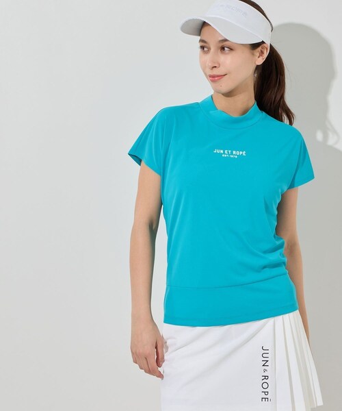 ROPE'（ロペ）の「ウェーブグラフィックプルオーバー/UV・吸水速乾（Tシャツ/カットソー・レディース・ブラック/ホワイト/ターコイズ・L/M/S/XL）」の17枚目の写真